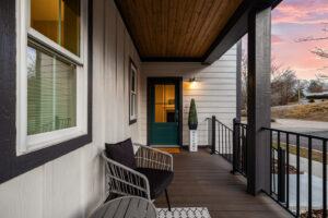 Porch at sunset