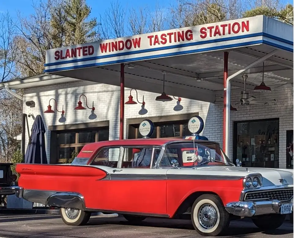 Slanted Window Tasting Station