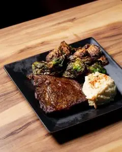 Gracious Plates On Main Steak Dish