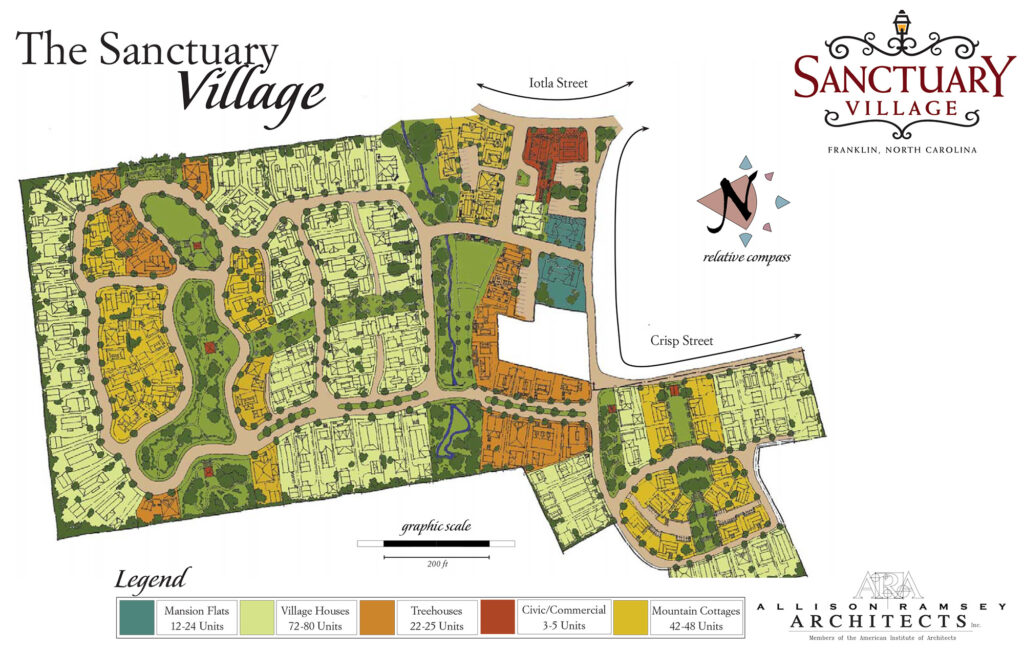 Sanctuary Village Master Plan Illustrated Map