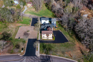 Aerial photo of Sanctuary Village in Spring 2024