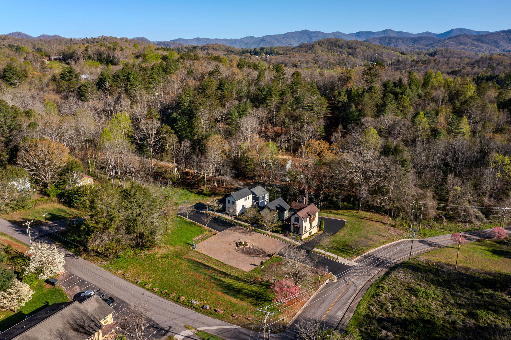 Aerial photo of Sanctuary Village in Spring 2024