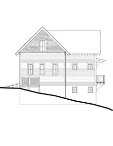 Architectural rendering of the Pigeon River home on Homesite 14 in Sanctuary Village