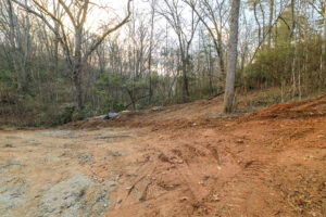 View of right corner of Homesite 33 from Village Circle West