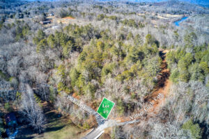 Homesite 49 in Sanctuary Village aerial view with homesite highlighted