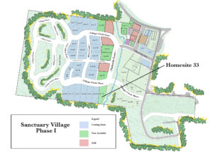 Sanctuary Village Availability Map for Homesite 33