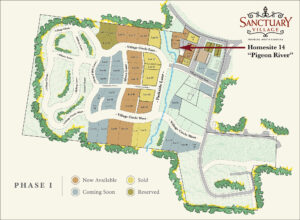 Sanctuary Village Marketing Availability Map Landscape Lot 14