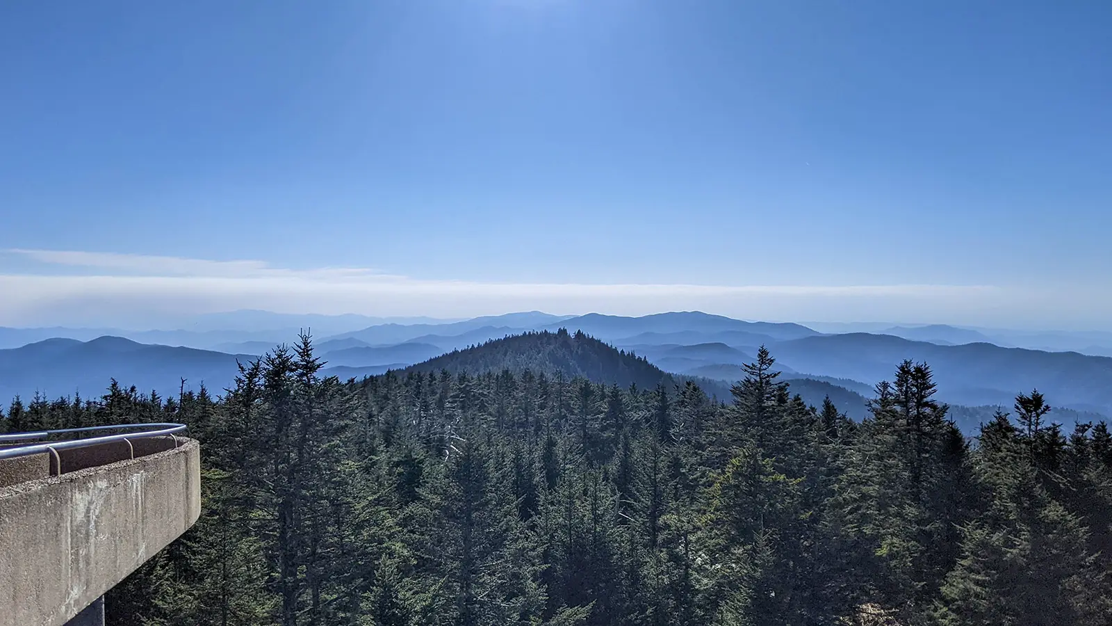 Kuwohi, previously Clingman's Dome, the highest peak in the Smokies