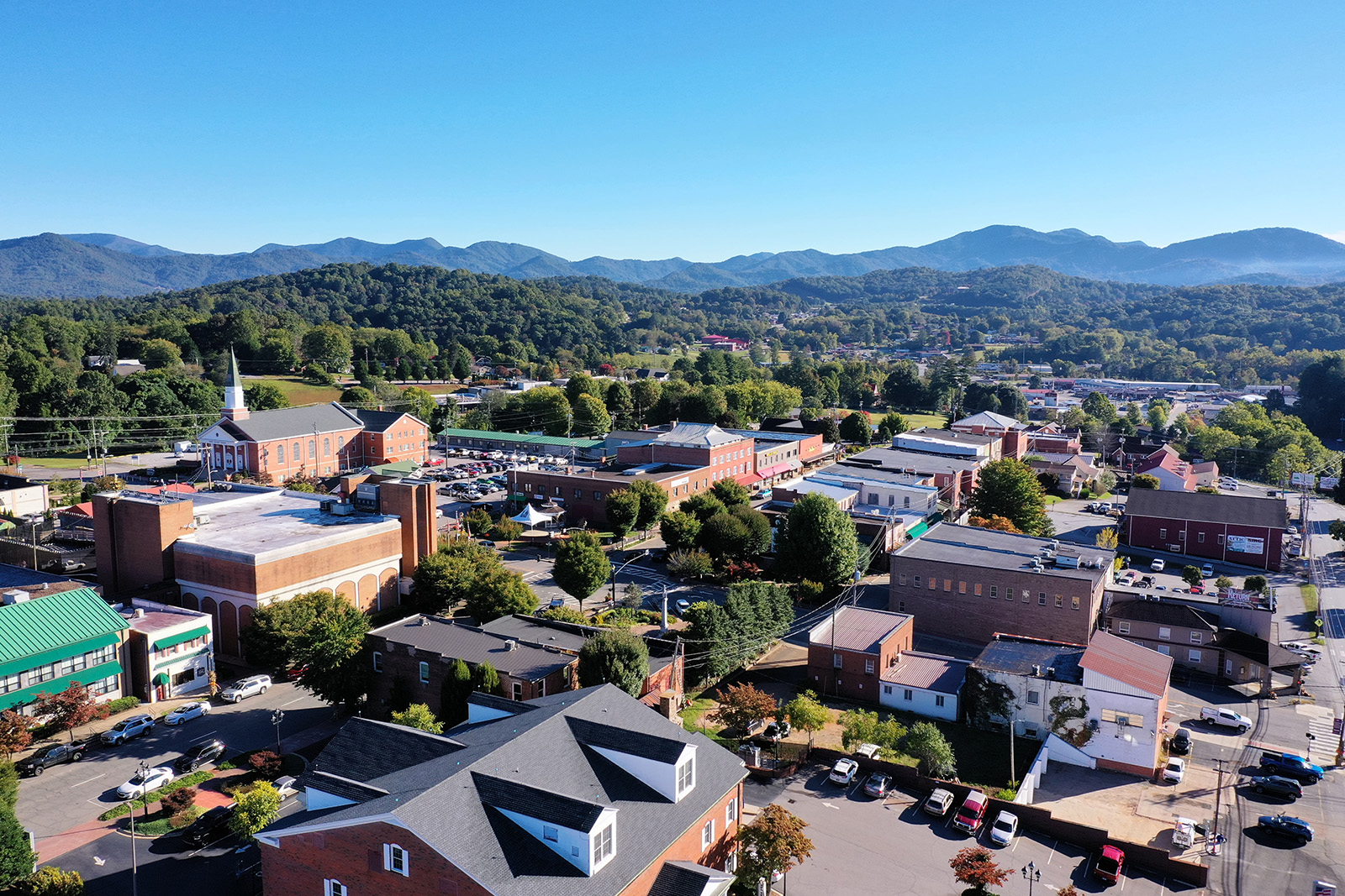 Historic downtown Franklin, NC