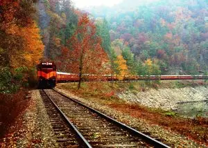 Great Smoky Mountains railroad fall