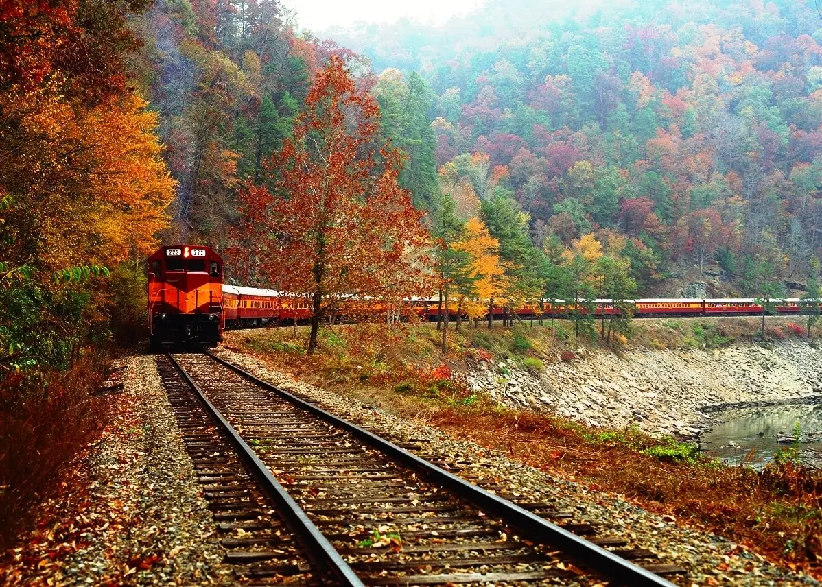 Great Smoky Mountains railroad fall