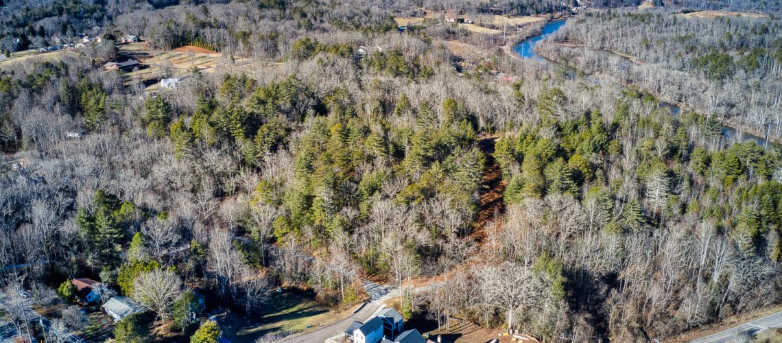 Aerial view of Sanctuary Village January 2024