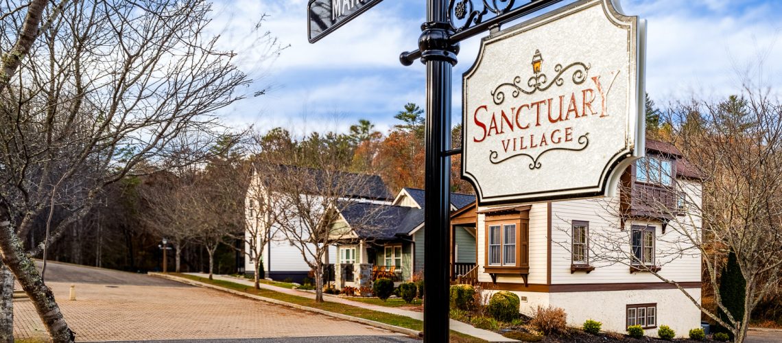 Sanctuary Village Neighborhood street sign