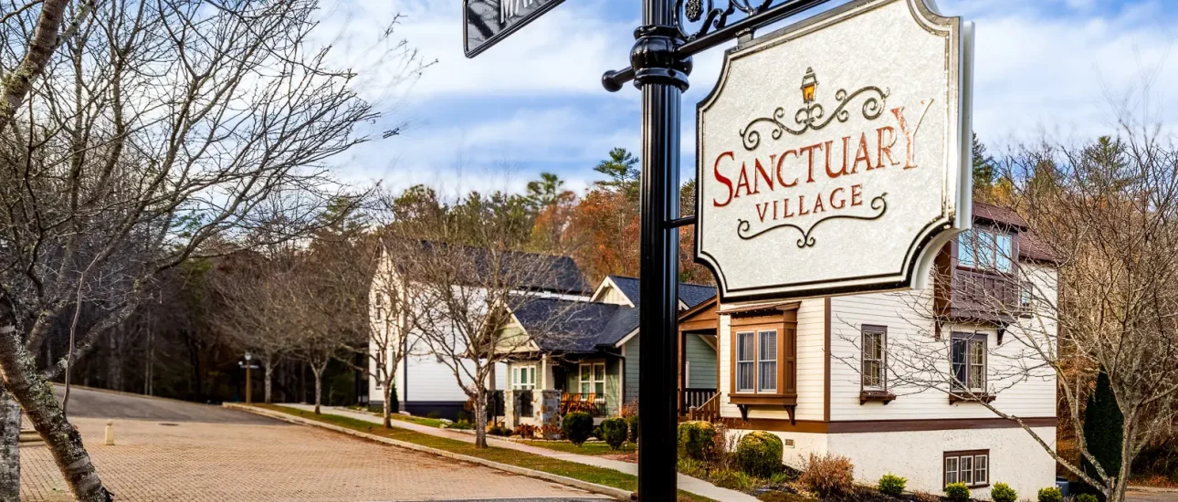 Sanctuary Village Neighborhood street sign