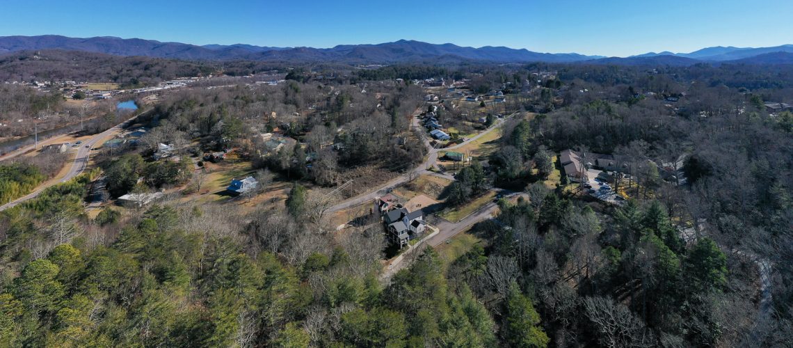 View of Nantahala National Forest from above Sanctuary Village