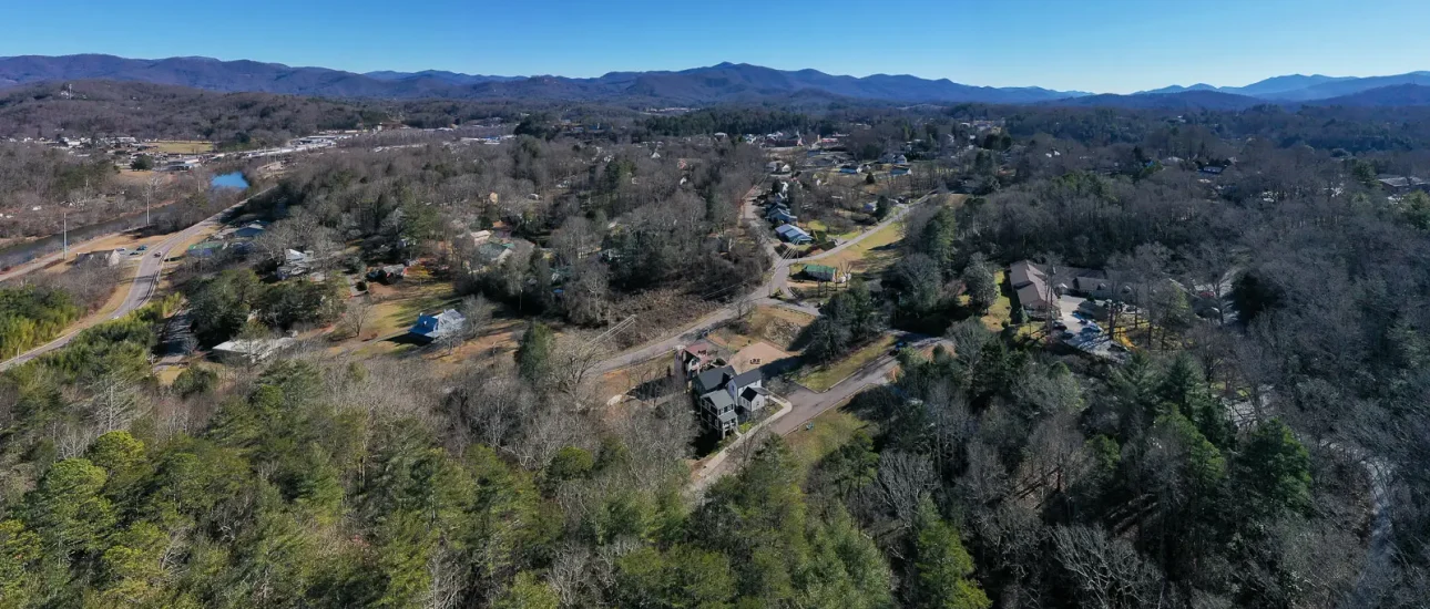 View of Nantahala National Forest from above Sanctuary Village