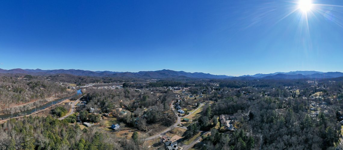 Panoramic Aerial Photo of Franklin from Sanctuary Village