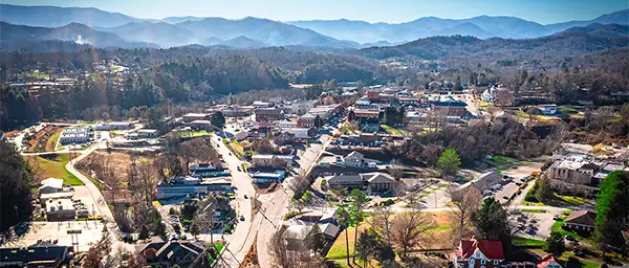 Aerial Photo of Franklin December 2023