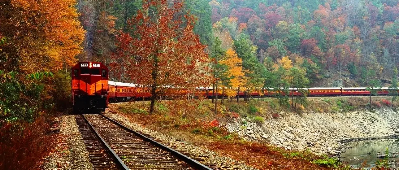 Great Smoky Mountains railroad fall