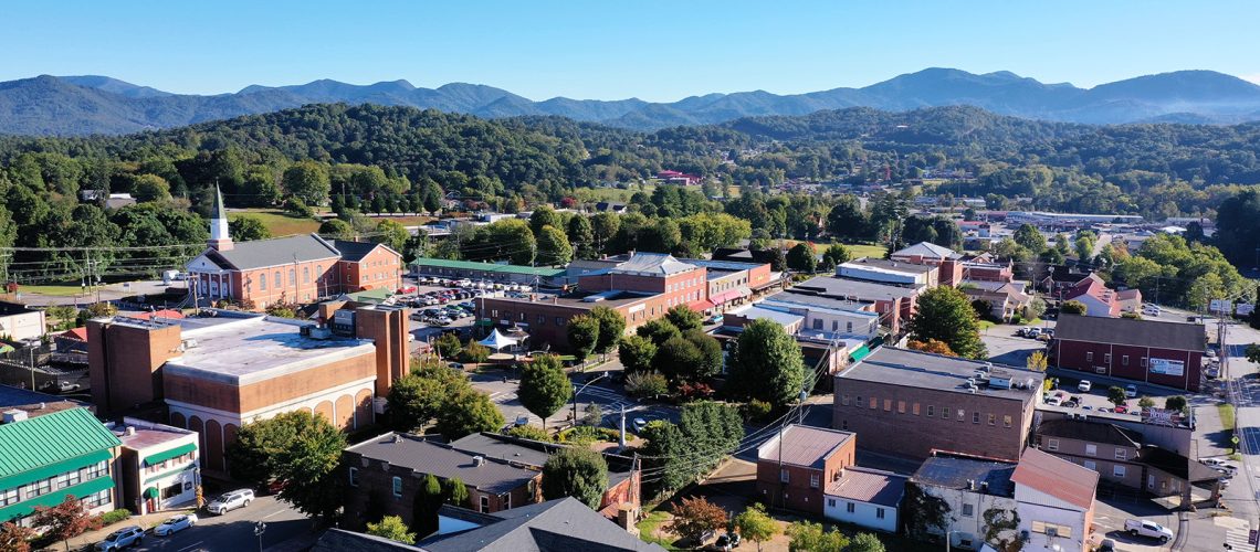 Historic downtown Franklin, NC